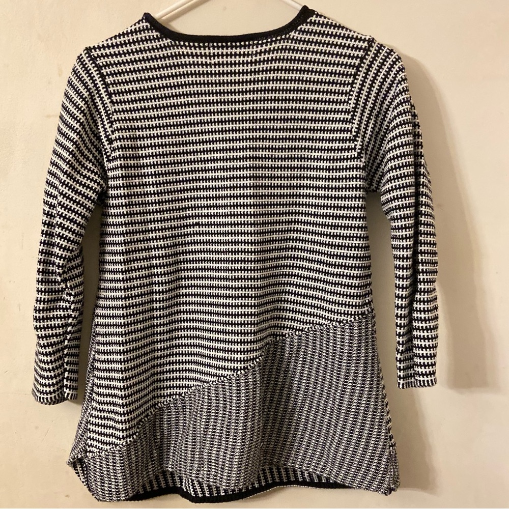 Habitat Women Cotton Woven Pullover Tunic In Black And White. - Picture 3 of 7